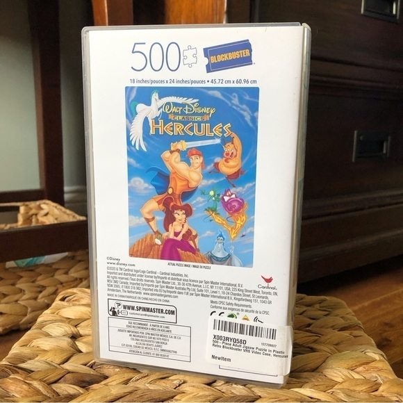 Blockbuster: Disney: Hercules movie cover puzzle in case 500pc. - Picture 3 of 5